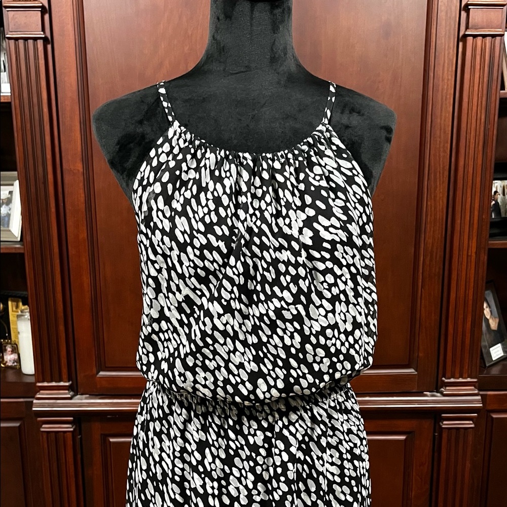 Chiffon printed maxi dress